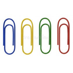 Boite de 100 Trombones plastifiées 33 mm Express