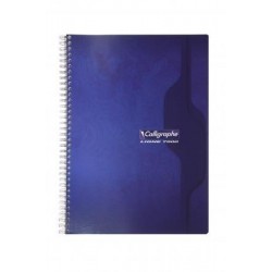Cahier spirales Calligraphe 180p - 17*22 - 70 g - Grands carreaux