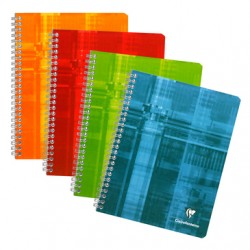 Cahier Spirales Clairefontaine 180 pages - 17x22 - 90g - Grands carreaux